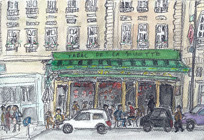 パリ、パシー通りにあるカフェー・バー