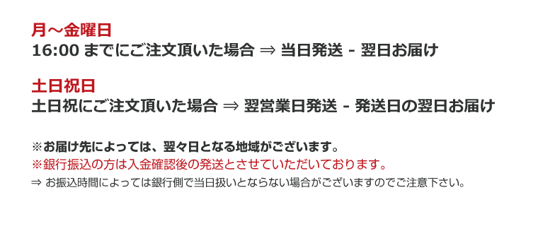 配送スケジュール