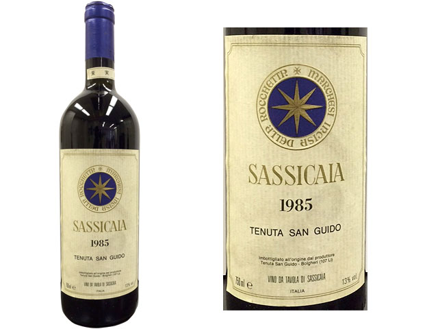 ボルゲリ サッシカイア 1985 750ml 13% ラベル良 ヴィンテージワイン 97％以上節約
