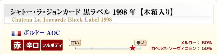 シャトー・ラ・ジョンカード黒ラベル概要