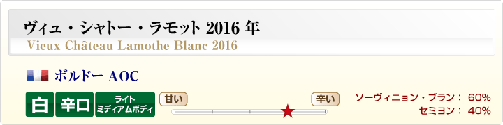 ヴィュ・シャトー・ラモット2013年