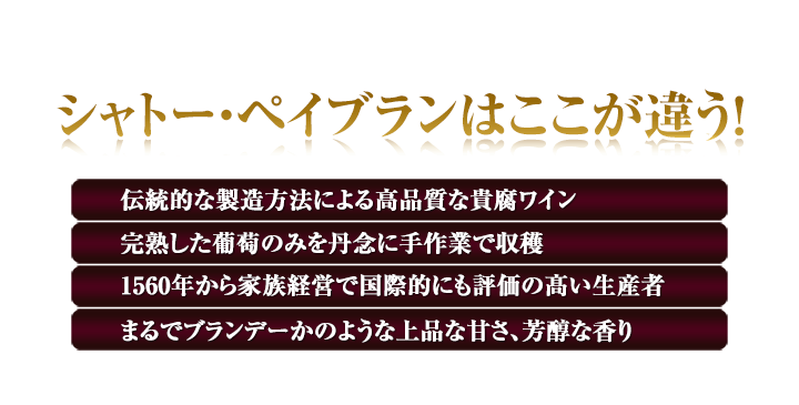 シャトー･ペイブランはここが違う