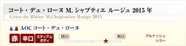 コート・デュ・ローヌ2015年