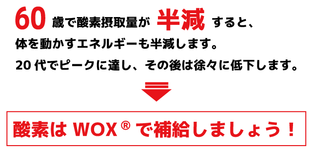 woxで酸素補給