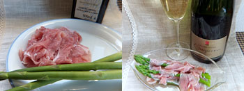 アスパラ生ハム巻