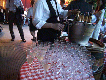 ウェルカムドリンクで乾杯