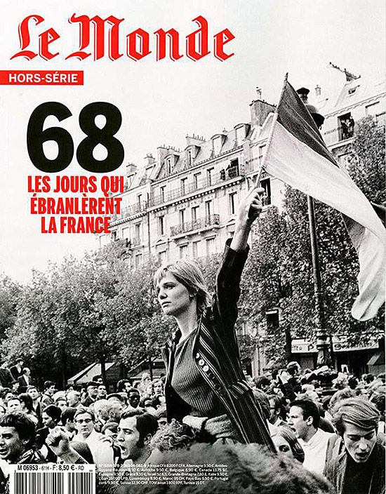 ５月革命を伝える雑誌「Le Monde」の表紙
