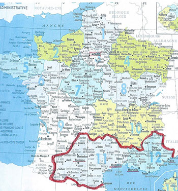 新しい担当地域 　南フランス